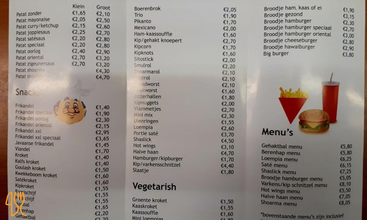 Snelbuffet Ophuis Carta