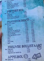 Beachhouse The Vrijbuyter Speisekarte