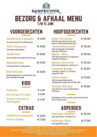 Kampkuiper Bistro Catering Bv Harbrinkhoek menu