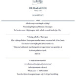 De Harmonie Carte