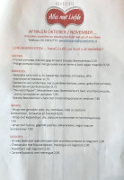 Brasserie Alles Met Liefde menu