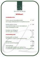 Restaurant Het Land Van Bartje menu