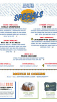 Roadhouse menu
