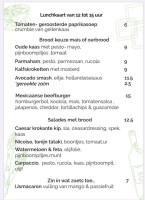 De Meierij Santpoort-noord menu