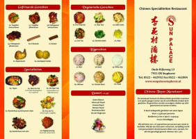Sun Palace menu