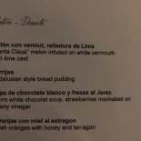 Shiva's Bakery Carte