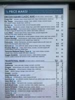 Flow Food Adventure menu