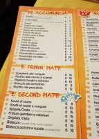 Trattoria Le Pinocchio menu