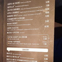 Crêpe Affaire menu