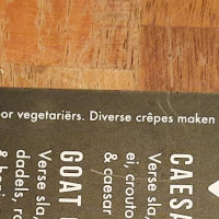 Crêpe Affaire menu
