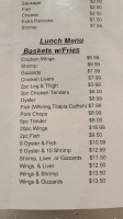 Lady Green menu