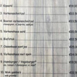 Eetcafé Het Molentje Carte