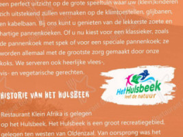 Klein Afrika menu