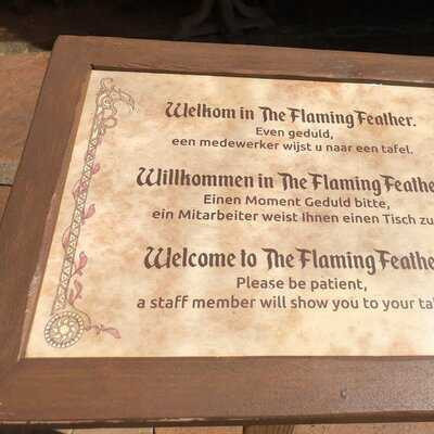 The Flaming Feather Carte