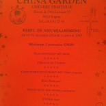 China Garden Carte