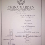 China Garden Carte