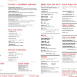 De Pizzaria's Speisekarte