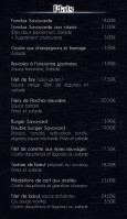 La Bastoche menu