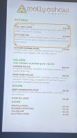 Chanena Thai menu