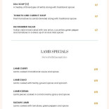 Radisson Kantine Menu