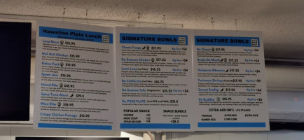 Pêcherie Du Fourneau Marchand menu