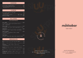 Mokkabar menu