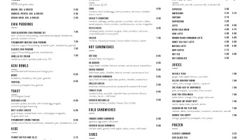Boeckhaege menu