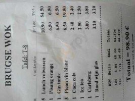 Brugse Wok menu
