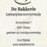 De Bakkerie (bakkerij /tearoom/schepijs) Carte
