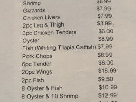 Lady Green menu