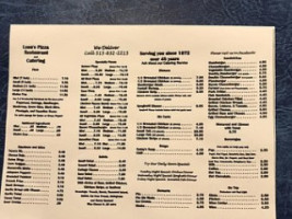 Dal Nigro menu