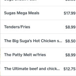 Canadian Burger Carte