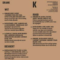 Kruidtuin menu