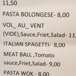 Frituur De Lente Carte