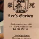 Lee’s Garden Carte