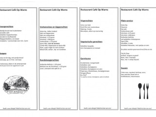 Cafe 'op Warns' Warns