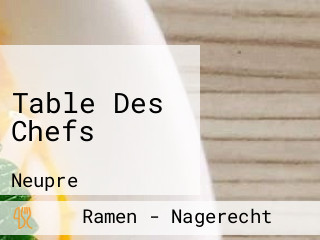 Table Des Chefs